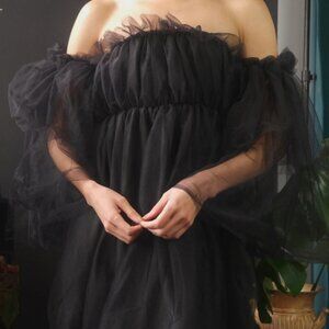 Ruffle Tulle Blouse/Dress